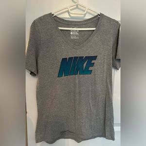 Nike V neck shirt size L.